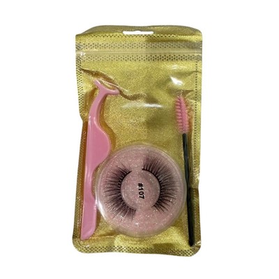 False Eyelash Kit 3 Piece in Black