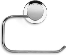 Image of Croydex Stick 'n' Lock Toilet Roll Holder - Durable Chrome Plated, Easy to Clea