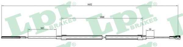 Bremsseil Seilzug Feststellbremse LPR C0069B FüR BMW E36 3Er Touring 316 318 Tds-image