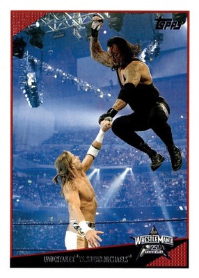 2009 Topps WWE #84 Undertaker vs. Shawn Michaels