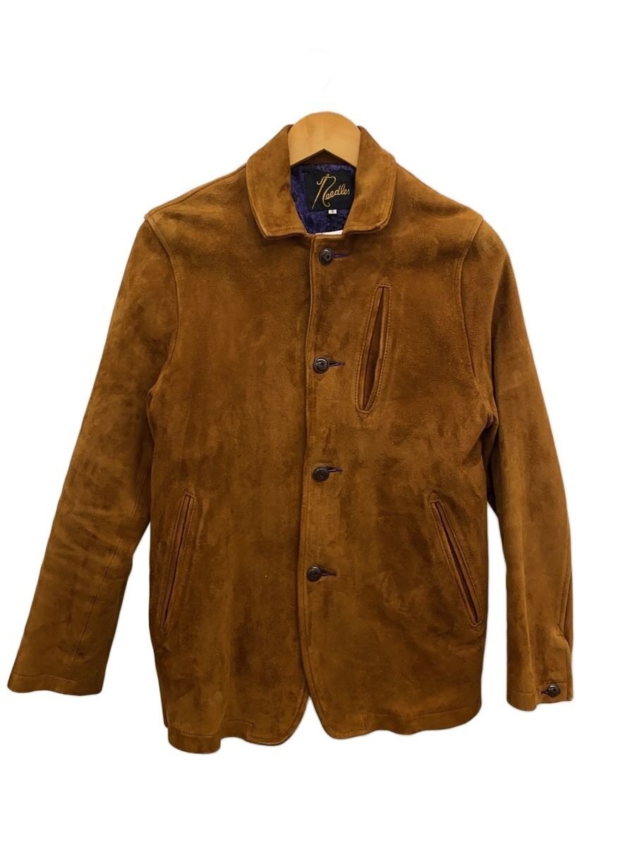 Needles Arrow Jacket/Nubuck/Leather Jacket Blouson/S/Goat Leather/Brw 3411