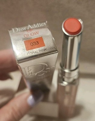 新品 033 CORALPINK クリスチャンディオール Dior Addict Lip Glow Reviving Lip Balm Lip Gloss - 033 Coral Pink
