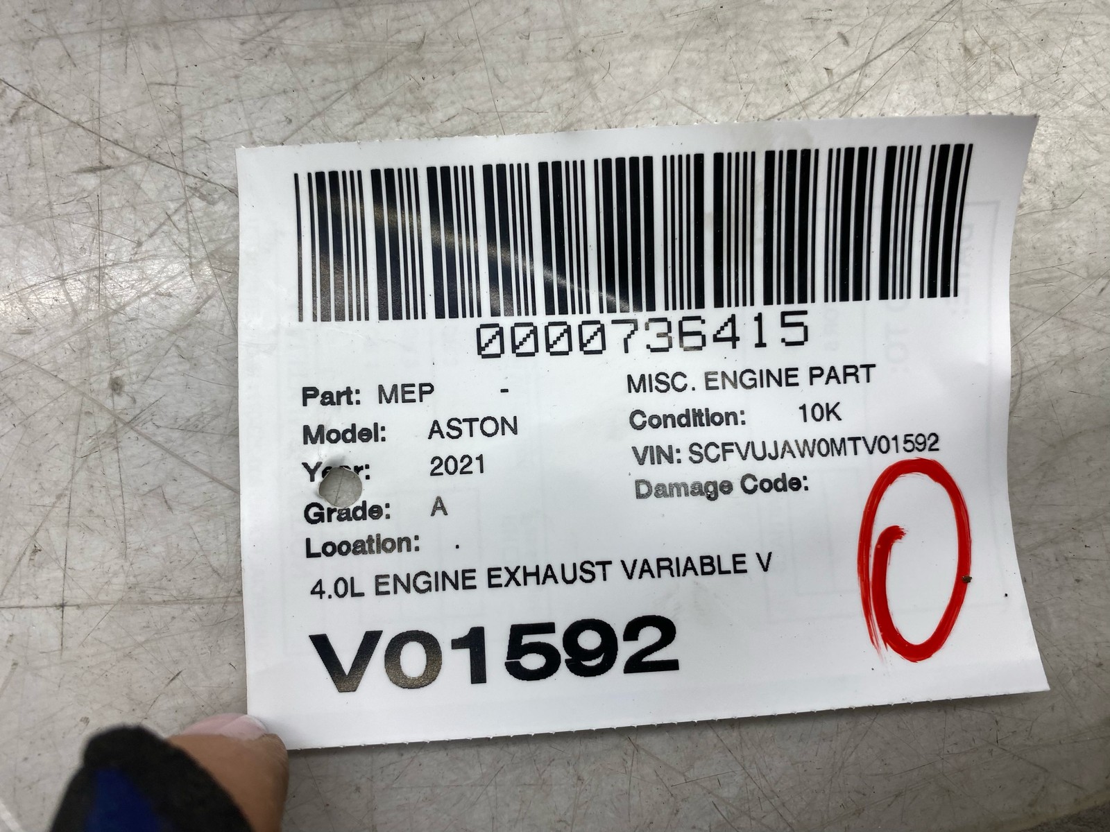 2020-2025 ASTON MARTIN DBX OEM 4.0L EXHAUST VVT ACTUATOR SOLENOID SET 1779821700
