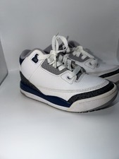Nike Air Jordan 3 Retro White/Midnight Navy Toddler Sneakers DM0966-140 SZ 11.5