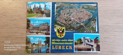 Postcard Lübeck Hanseatic city 1025 ungel_34