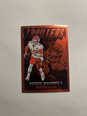 2022 Rookies & Stars Thrillers Red Lazer Prizm Patrick Mahomes II SP #/80 B5