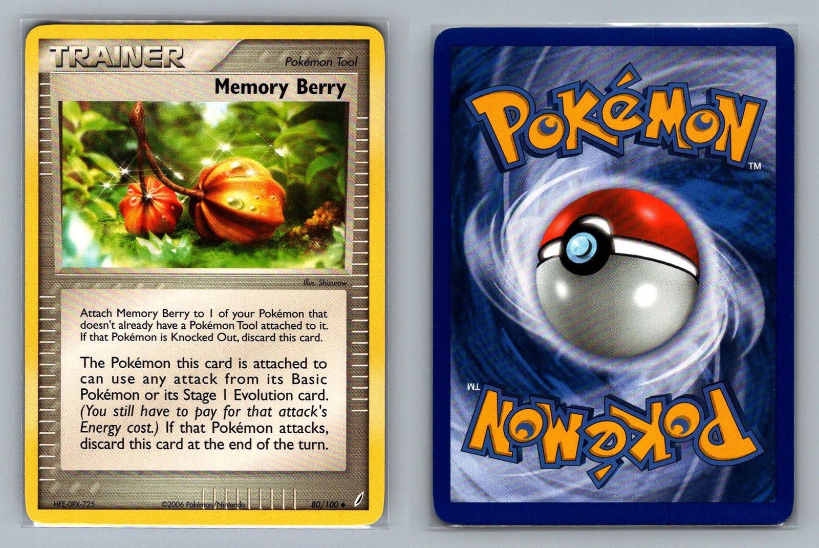 Memory Berry #80/100 Crystal Guardians Vintage Pokemon Card - NM
