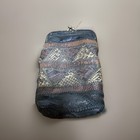 Snakeskin Leather Patchwork Cigarette Case Kiss Lock Pouch Coin Purse Boho VTG