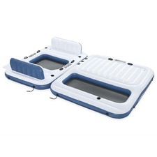Bestway Hydro-Force Floating Island 2 pcs PVC White and Blue, vidaXL