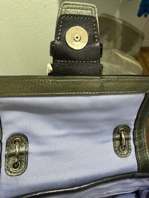 Never Used Y2K Coach Mini Signature Optic Buckle Satchel Black