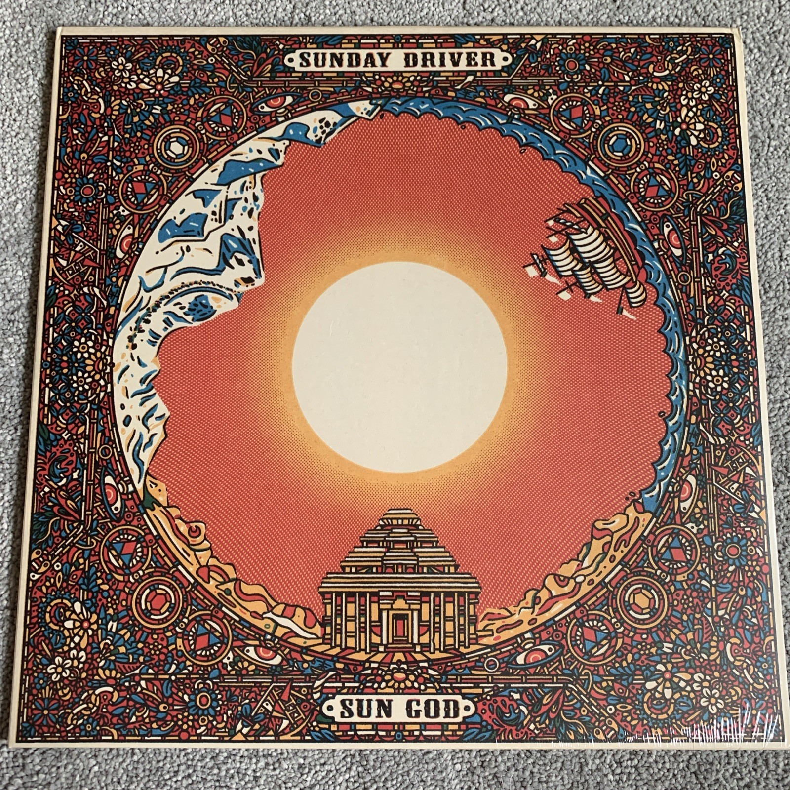Sunday Driver : Sun God (Red Vinyl LP) 12"" Album (2022) New and Sealed