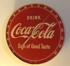 Vintage Original Drink Coca Cola In Bottles Thermometer