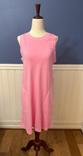 Old Navy Shift Dress Solid Pink Knit Crew Neck Sleeveless Knee Petite S