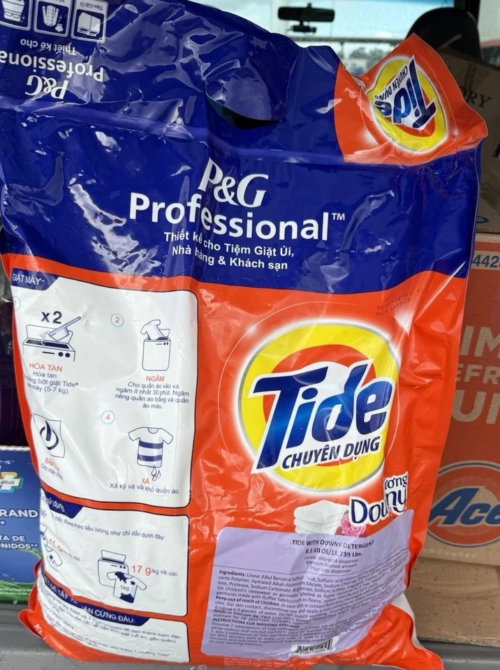 TIDE PLUS + Downy Powder Detergent Professional ~19Lbs / 8.5Kg NEW 300+ Loads - Image 2 of 2