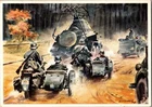 WW2 WWII German Military Heer Wehrmacht Artwork Postcard Soldiers in Action