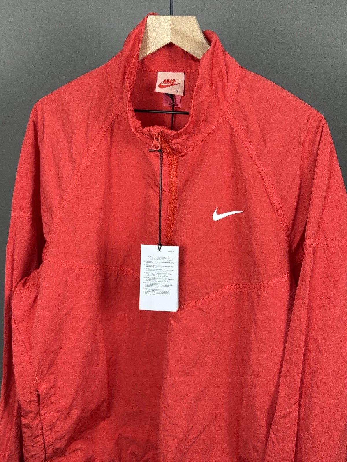 Nike Stussy Jacket Windrunner jacket men's size M Red thumbnail 3
