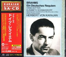 Karajan/VPO NEW CD SACD-Hybrid Brahms Ein Deutsches Requiem Schwarzkopf Jp. OBI