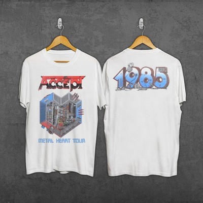 vintage 1985 Accept Metal Heart Tour Shirt