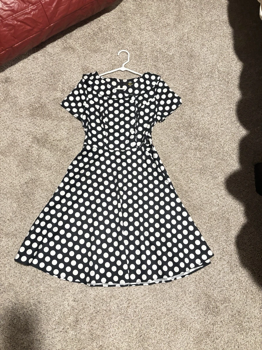 slim fit dress slacks Kids Audrey Polka Dot Dress