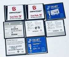 Lot of 8 8mb 16m 64MB 512mb SMART compactflash memory cards CF
