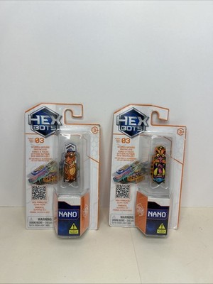 Spin Master Hex Bots Nano Flash Single Pack Series 3 Lot Of 2