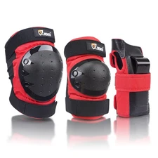 	JBM Adult & Kids Knee Pads Elbow Pads and Wrist Guards for Inline Skating	