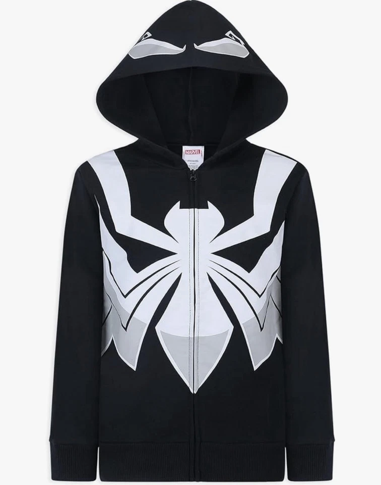 Sudadera con capucha y cremallera Marvel Spider-Man, Miles Morales y Venom Boys Foto 2 de 4