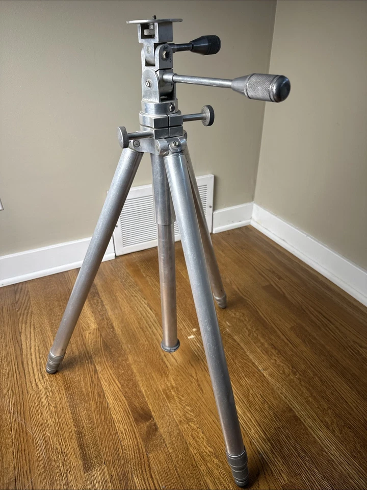 Antigo Tripé TILTALL Profissão Alumínio 72" TR#4602 CM MARCHIONI Fabricado nos EUA - Imagem 4 de 4