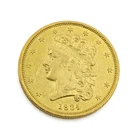 1834 $5 Classic Head Half Eagle Gold United States Coin No Reserve #C907-3