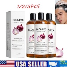 1/3X EXCALVO Shampoo With Rosemary Oil, Red Onion, Cinnamon, Prevent Hair Loss