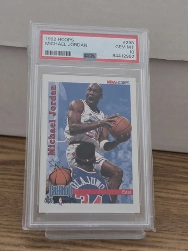 1992 HOOPS PSA 10 MICHAEL JORDAN CARD # 298