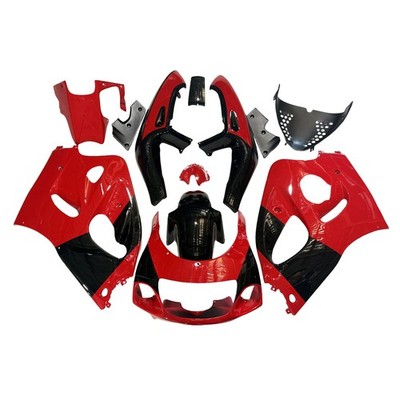 Red Black Gray Fairing for 1996 1999 Suzuki GSXR600 GSXR750 ABS Plastic Bodywork