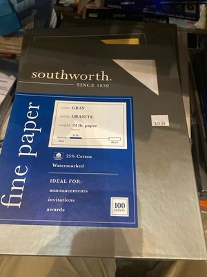 Southworth 25% Cotton Granite Specialty Paper 8.5 X 11 24 Lb/90 GSM LOT OF 6