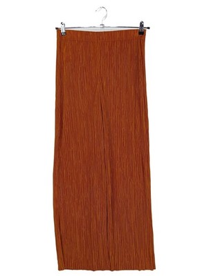 MNG Plisseehose Damen Hose Gr. DE 40 cognac Casual-Look