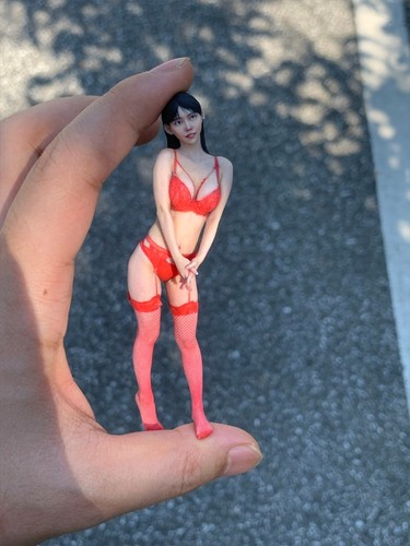 Diorama Scene Prop 1:18 Red Sexy Bikini Girl Doll Anime Miniature Figure Toy - 第 5/12 張圖片