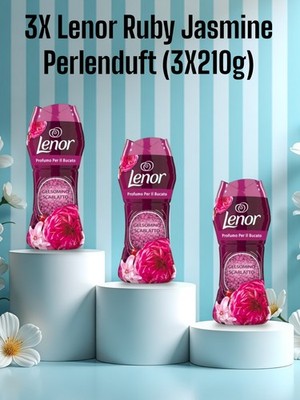 3X Lenor Ruby Jasmine /Scarlatto GELSOMINO Perlenduft (3X210g)