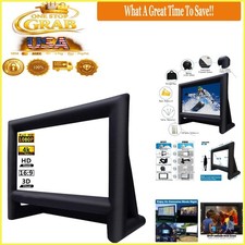 16ft Inflatable Outdoor Movie Screen with Air Blower, Rear/Front Projection