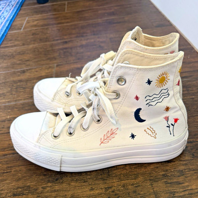 Converse Chuck Taylor All Star  It s Okay to WanderEmbroidered High Top Sneaker