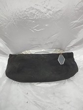 Genuine Corde Purse 15 x 7 Clutch zipper Closure Inside Pockets lucite pulls