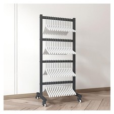 Clothing Hanger Storage System, Hanger Stacker Metal Clothes Organizer with C...