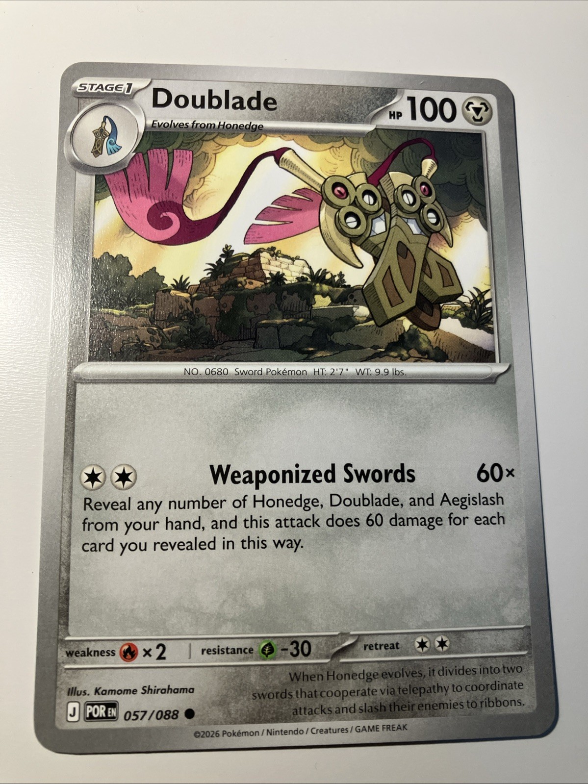 Doublade 057/088 Regular Perfect Order Pokemon TCG English