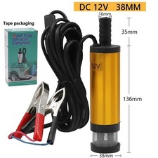 12V/24V Mini Submersible Transfer Pump Diesel Water Fuel Oil 12L/Min