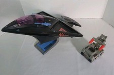 Vintage 1986 Coleco Starcom Shadow Bat  Aircraft With Attack Vehicle