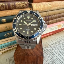 Vintage Seiko 5M43-0A40 Sports 200 Kinetic Day/Date Diver SKJ031P TrueBlue 1996