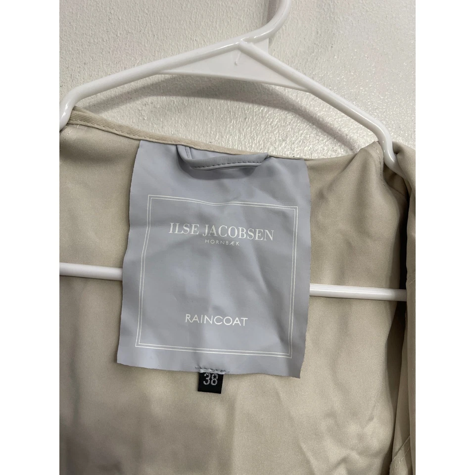 Ilse Jacobsen Rain71 Waterproof 5000mm Softshell Hooded Belted Jacket Gray 38 M - Image 3 of 4