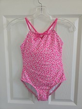 Girls One Piece EUC Swimsuit - Cat And Jack, Target, Pink Cheetah Print