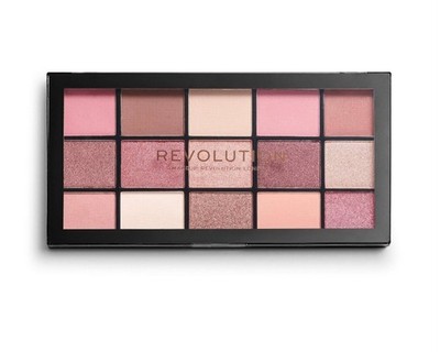 Revolution Eyeshadow Palette Pink Brown Peach Mauve Champagne Shimmer Matte