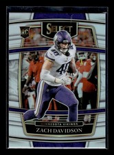 2021 Panini Select #95 Zach Davidson Rookie Silver Prizm Minnesota Vikings
