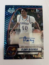 Topps 2024-25 Bowman Chrome Flory Bidunga Auto Blue Stealth /100 Louisville