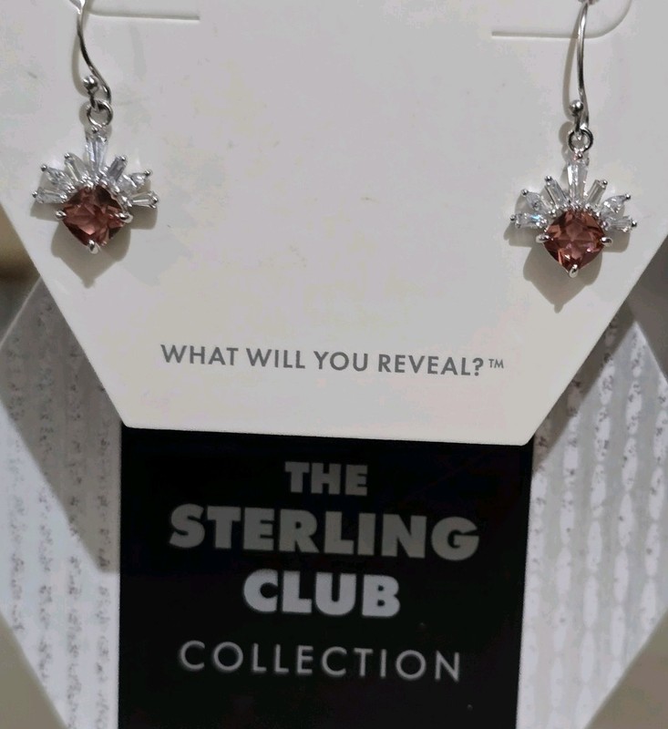 Bomb Party Sterling Club Earrings RBP4590 Lab Created Rubellite Sterling Silver